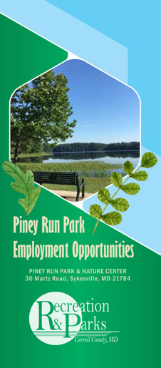 Piney Run Park Employment Opportunities