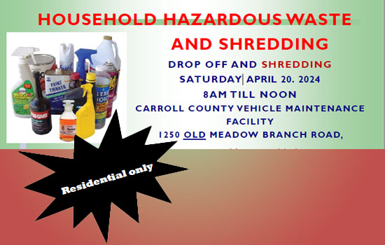 Dispose of Household Hazardous Waste and Medications, Shred Documents