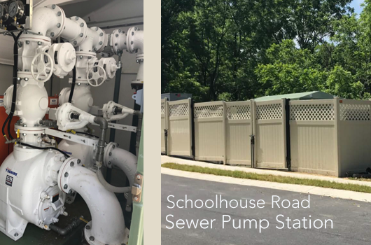 Schoolhouse Road Sanitary Sewer Pumping Station Now in Service