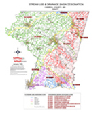 Stream Use and Drainage Basin Designation Map
