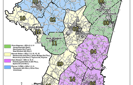 Planners' Geographic Areas of Responsibility