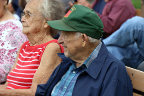 Former Commissioner Donald Dell and wife