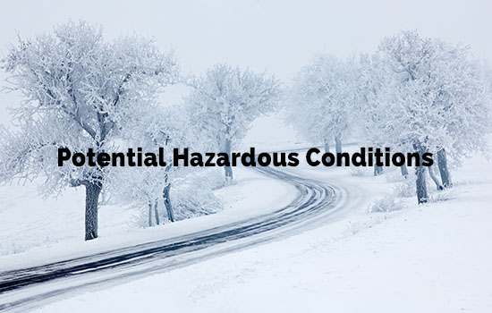 Freezing Rain Possible for Sunday – Potential Hazardous Conditions