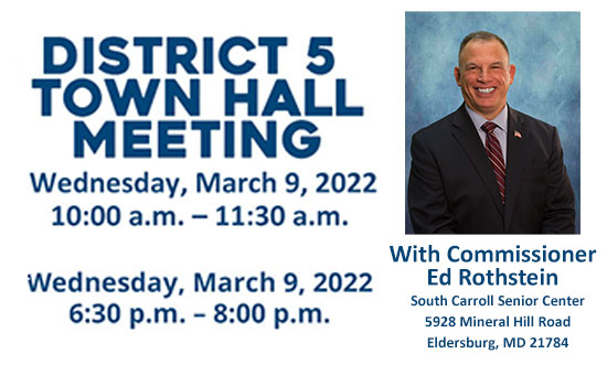 District 5 Town Hall Meetings with Commissioner Ed Rothstein