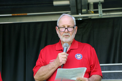 Commissioner Weaver opens up event