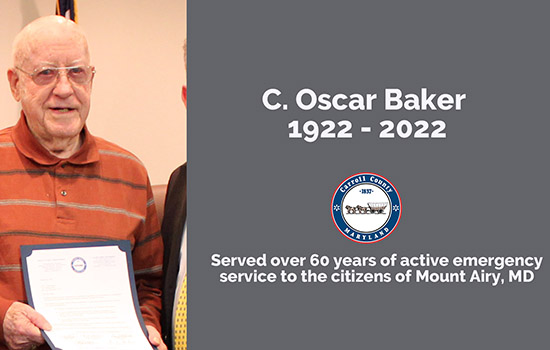 County Flags Lowered to Half-Staff to Honor Passing of Oscar Baker