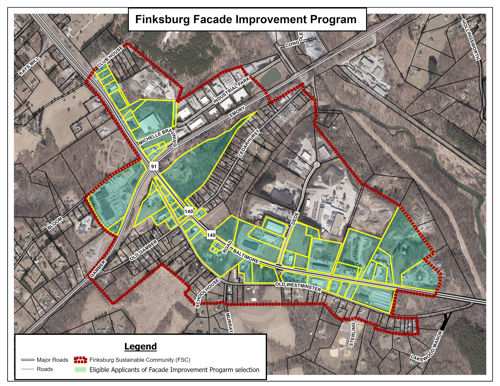 Finksburg Facade Improvement Program Map