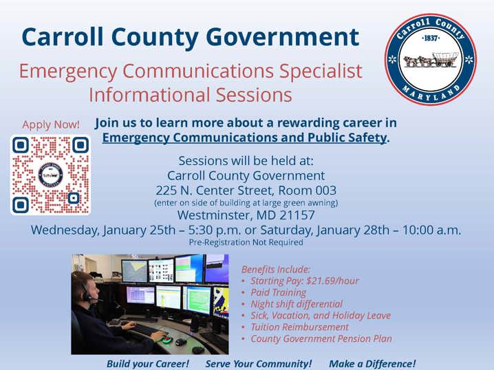 Join us to learn more about a rewarding career in Emergency Communications and Public Safety.