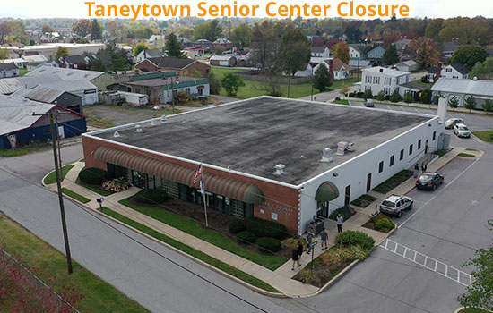 Taneytown Senior Center Closure Monday Morning November 13, 2023