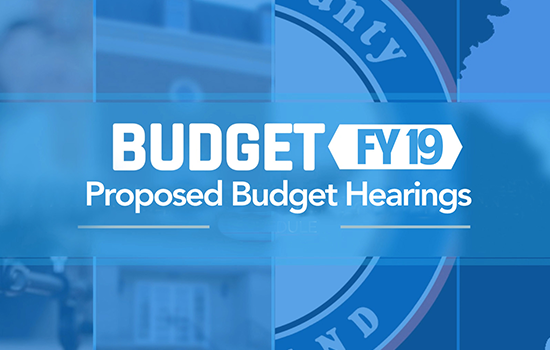 FY 19 Budget Process - Documents & Presentations