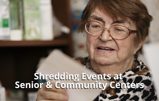 Shredding Events at Senior & Community Centers