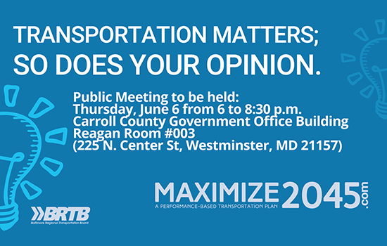 Regional Transportation Plan Public Meeting June 6th