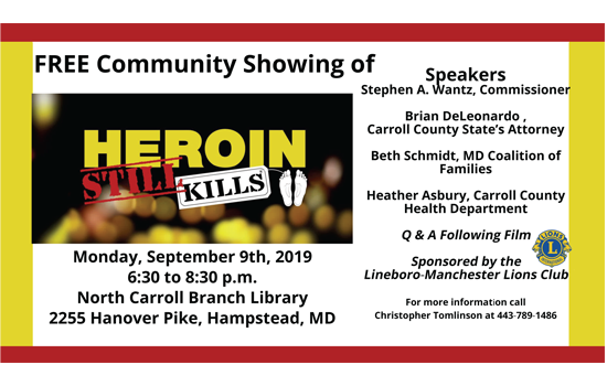 Heroin Still Kills- Free Community Showing