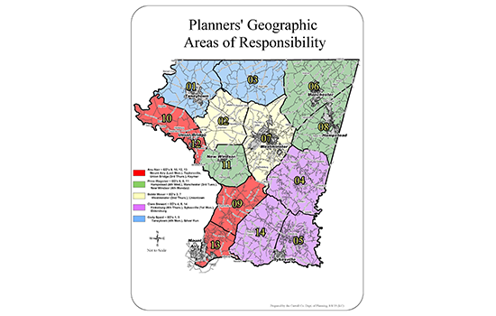 Planners' Geographic Areas of Responsibility