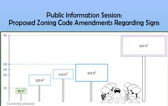 Public Information Session: Proposed Zoning Code Amendments Regarding Signs