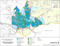 Mt. Airy Water Service Map
