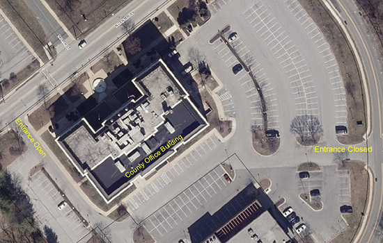 Construction Closes Court Street Entrance to County Office Buildings 4/12-4/17