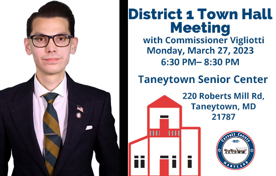 Commissioner Joe Vigliotti Plans District 1 Town Hall for March 27th 