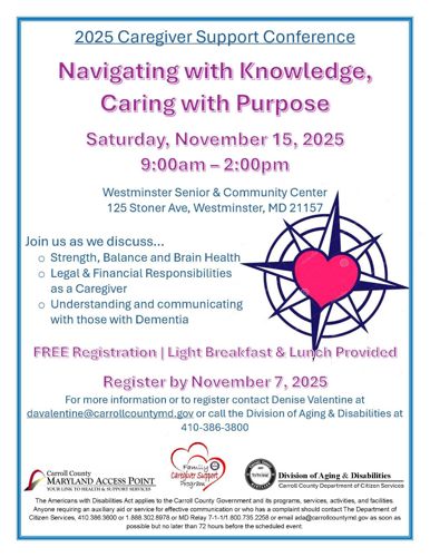 2025 Caregivers Support Conference November 15, 2025